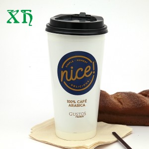 20oz double wall disposable insulated paper coffee cups