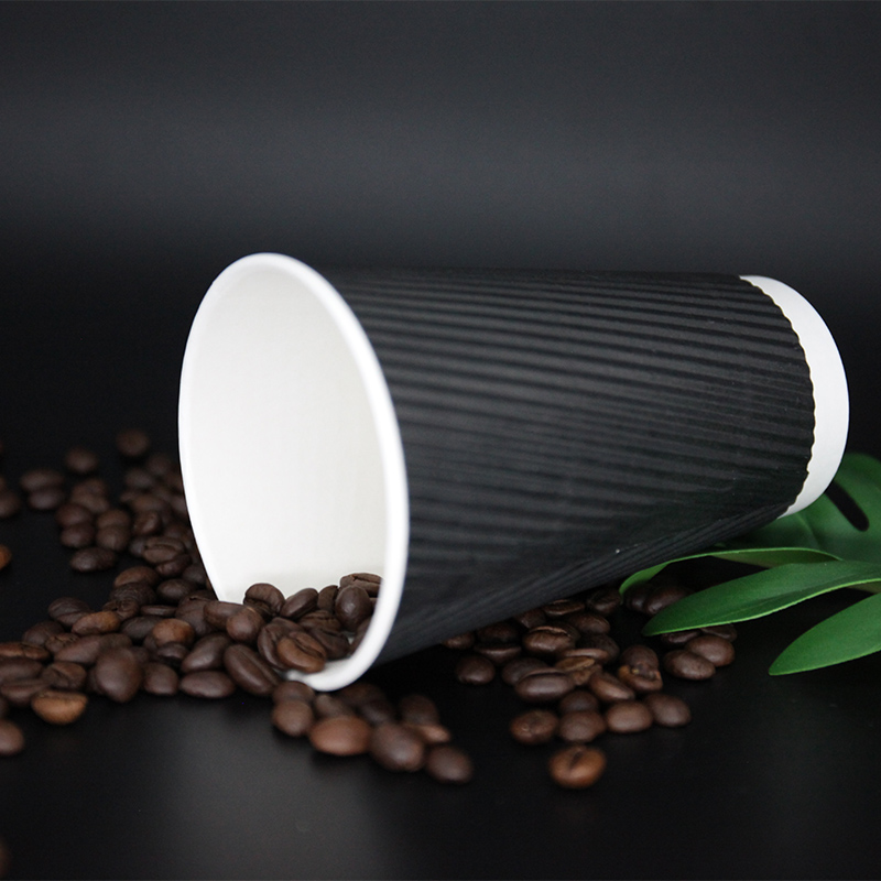 Ripple Wall Paper Cup double wall paper coffee cups wholesale